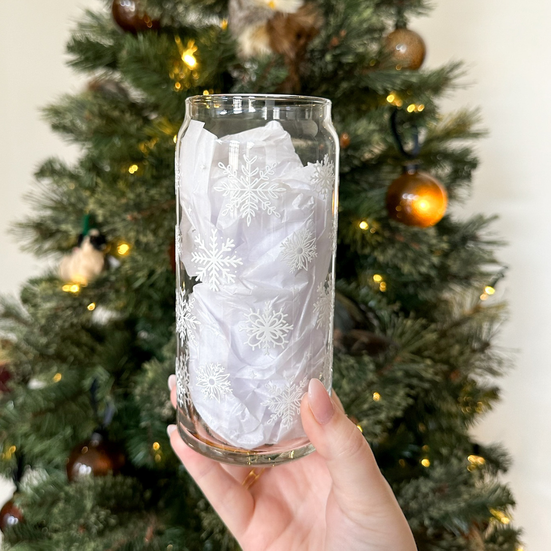 20oz Snowflake Glass