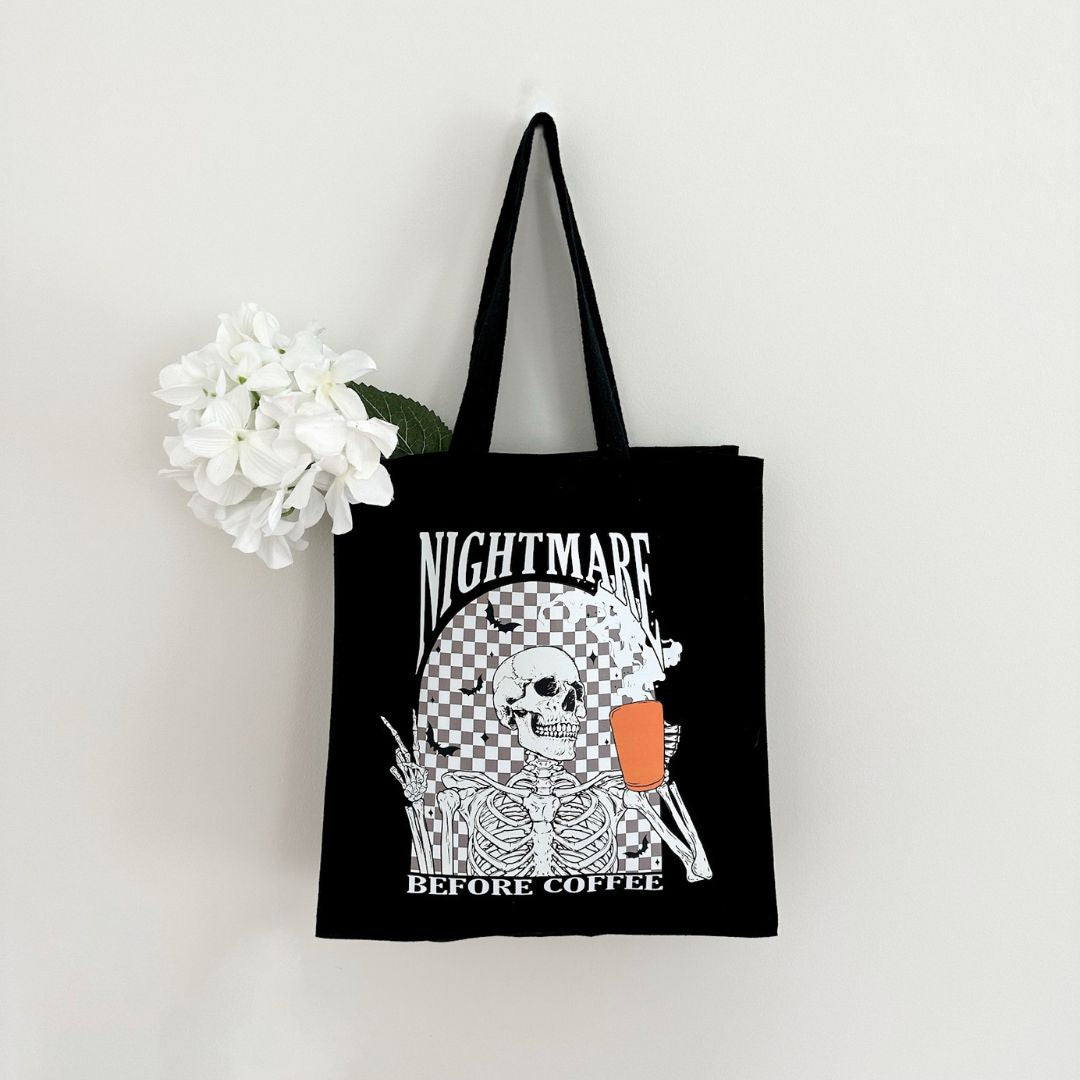 Nightmare Before Coffee Tote